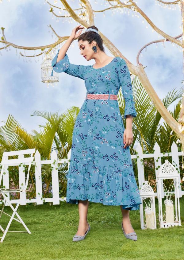 Karissa Kinlee Vol 2 Rayon Print With Designer Exclusive Kurti Collection